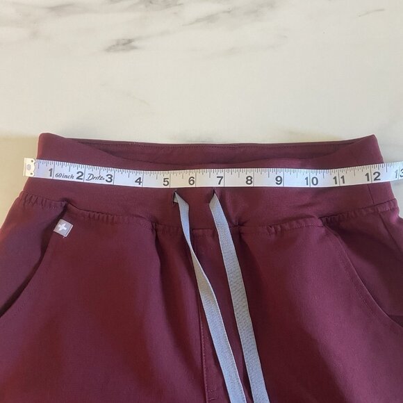 FIGS Zamora Jogger Scrub Pants Burgundy Red Technical Collection Size XS Nurse - Picture 11 of 12